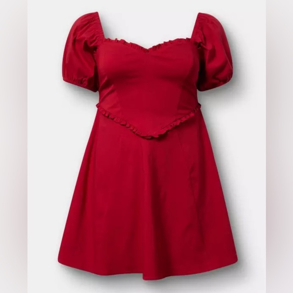 Torrid Red Sweetheart Dress